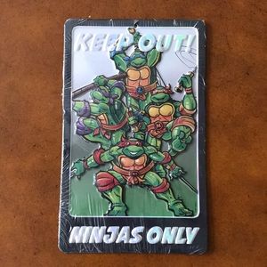 Teenage mutant ninja turtles metal plaque